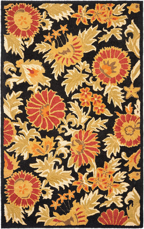 Safavieh Blossom Blm912A Black / Multi Rugs.