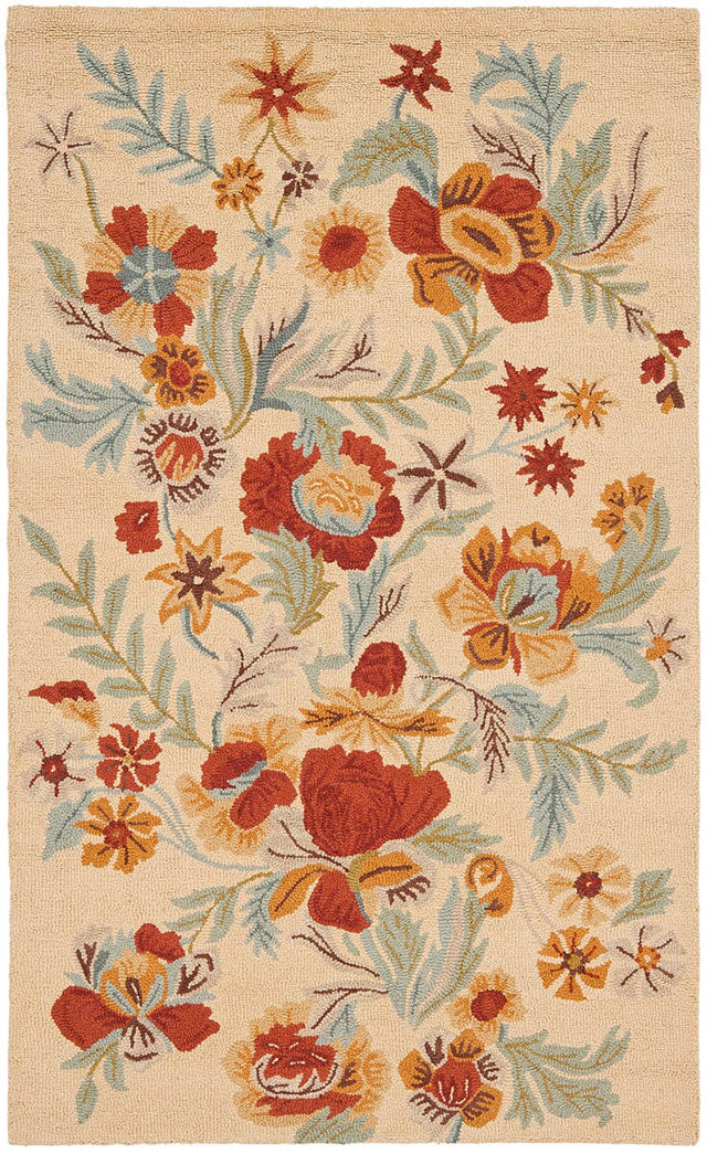 Safavieh Blossom Blm915B Beige / Multi Rugs.