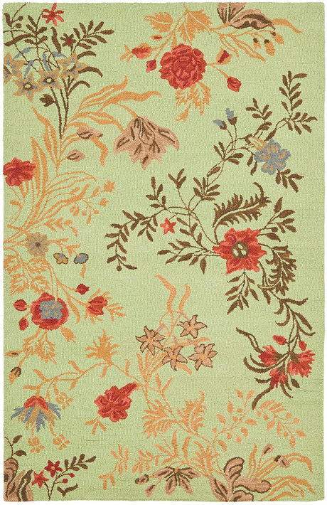 Safavieh Blossom Blm919A Light Green / Multi Rugs.