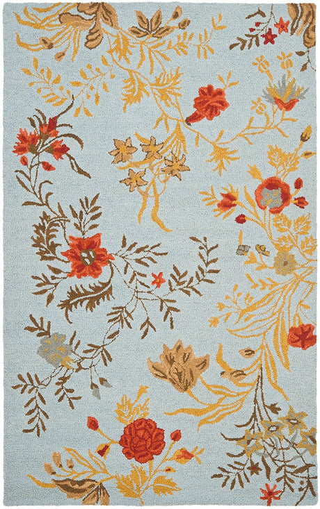 Safavieh Blossom Blm919B Blue / Multi Rugs.