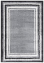 Safavieh Border & Stripe Shag 200 4'-5" x 6'-5" Rug in Grey / Black