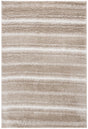 Safavieh Border & Stripe Shag 200 4'-5" x 6'-5" Rug in Beige / Ivory