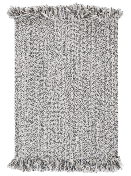 Safavieh Braided 300 2'-0" x 3'-0" Rug in Grey / Ivory