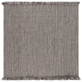 Safavieh Braided 300 6'-0" x 6'-0" Rug in Grey / Ivory
