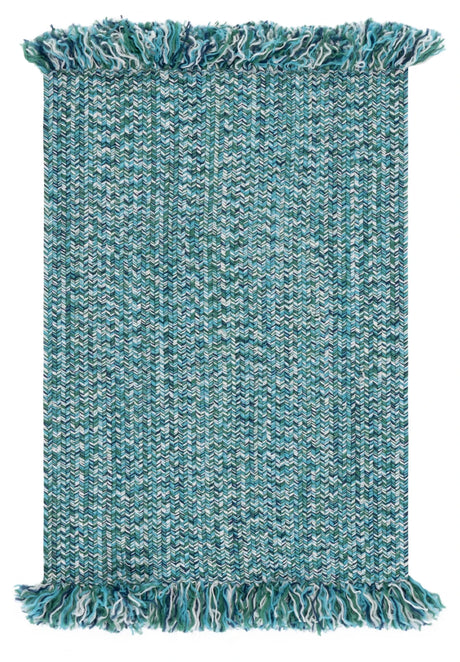Safavieh Braided 300 2'-0" x 3'-0" Rug in Turquoise