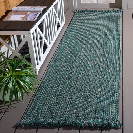 Safavieh Braided 300 2'-3" x 8'-0" Rug in Turquoise