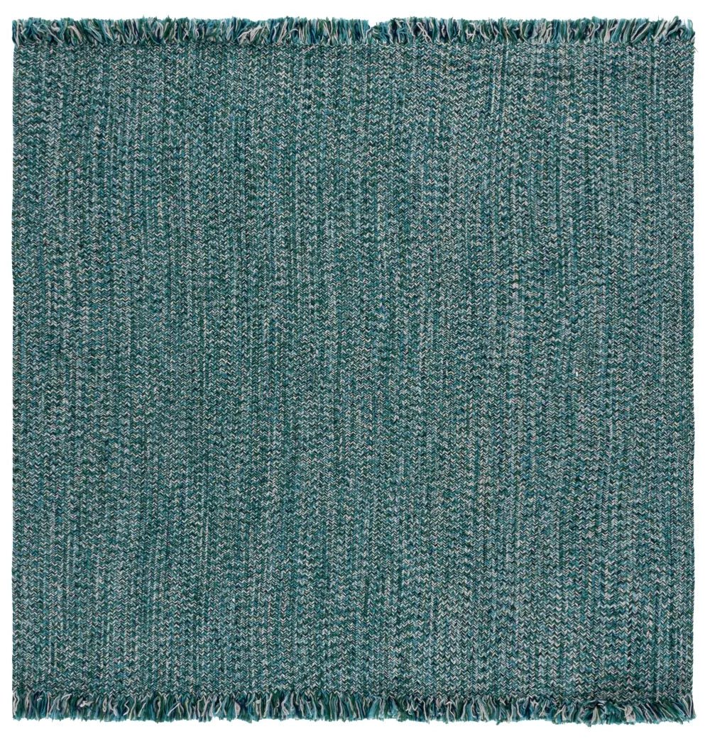 Safavieh Braided 300 6'-0" x 6'-0" Rug in Turquoise