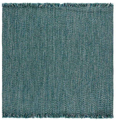 Safavieh Braided 300 6'-0" x 6'-0" Rug in Turquoise