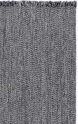Safavieh Braided 300 5'-0" x 8'-0" Rug in Navy
