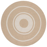 Safavieh Braided 800 5'-0" x 5'-0" Rug in Natural / Ivory
