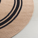 Safavieh Braided 800 5'-0" x 8'-0" Rug in Natural / Black