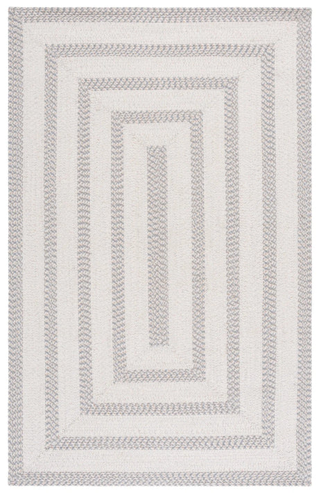 Safavieh Braided 800 4'-0" x 6'-0" Rug in Ivory / Grey