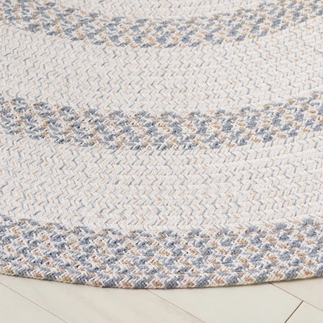 Safavieh Braided 800 5'-0" x 5'-0" Rug in Ivory / Grey
