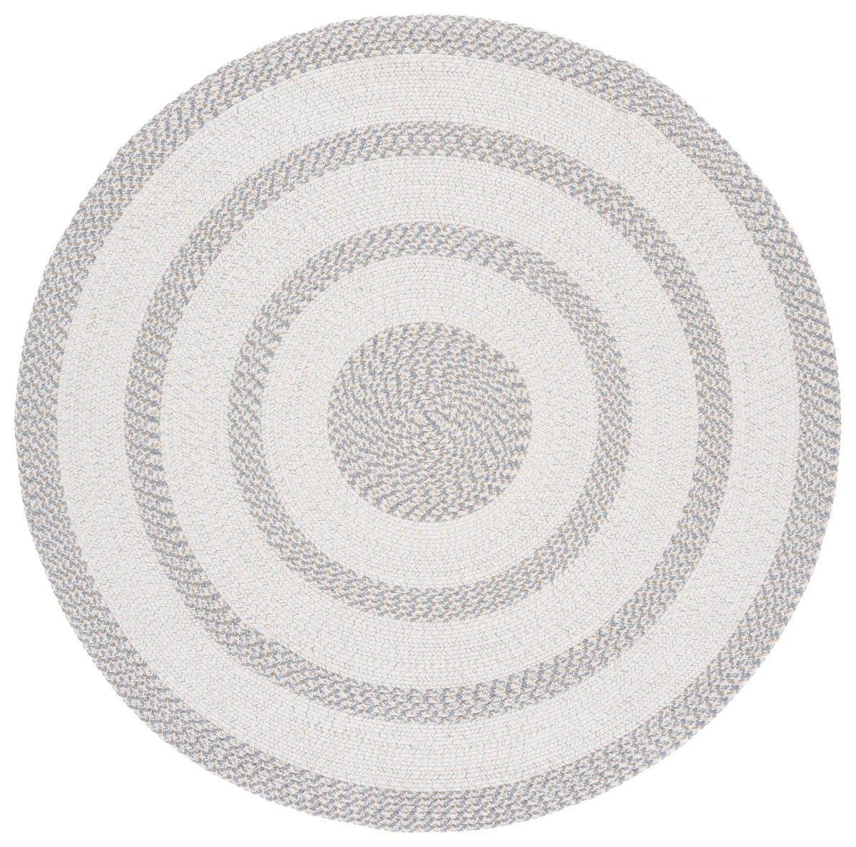 Safavieh Braided 800 5'-0" x 5'-0" Rug in Ivory / Grey