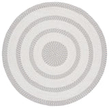 Safavieh Braided 800 5'-0" x 5'-0" Rug in Ivory / Grey