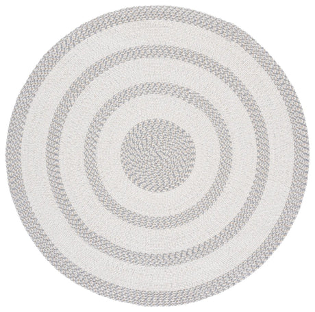 Safavieh Braided 800 5'-0" x 5'-0" Rug in Ivory / Grey