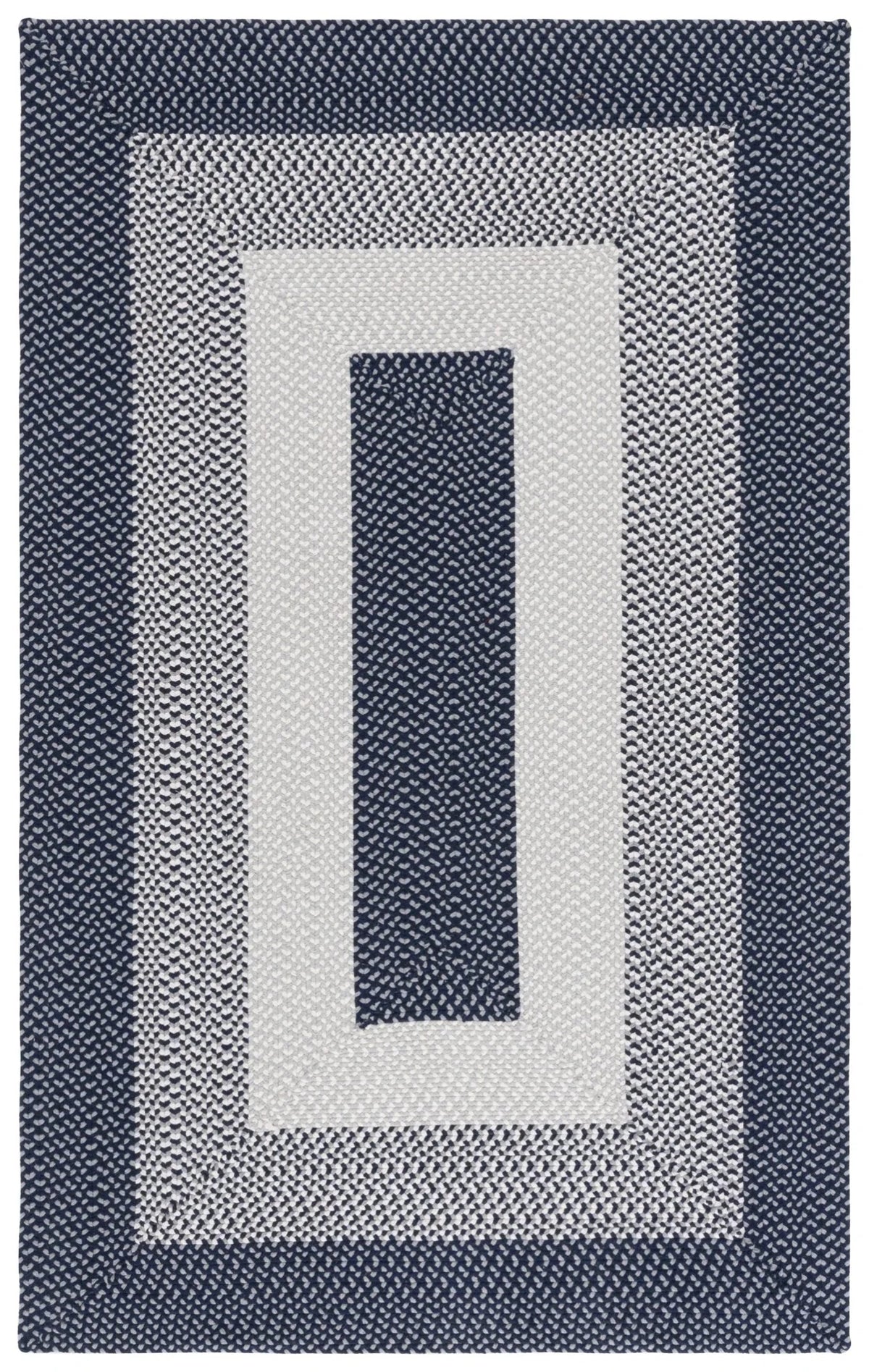 Safavieh Braided 800 4'-0" x 6'-0" Rug in Grey / Blue