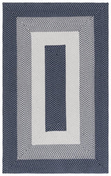 Safavieh Braided 800 4'-0" x 6'-0" Rug in Grey / Blue