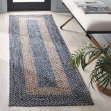 Safavieh Braided 800 2'-3" x 8'-0" Rug in Natural / Blue