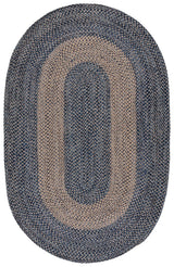 Safavieh Braided 800 5'-0" x 8'-0" Rug in Natural / Blue