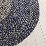 Safavieh Braided 800 5'-0" x 8'-0" Rug in Natural / Blue