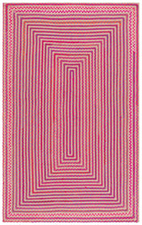 Safavieh Braided 800 4'-0" x 6'-0" Rug in Natural / Red