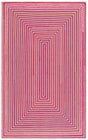Safavieh Braided 800 4'-0" x 6'-0" Rug in Natural / Red
