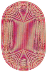 Safavieh Braided 800 5'-0" x 8'-0" Rug in Natural / Red