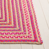 Safavieh Braided 800 4'-0" x 6'-0" Rug in Natural / Red