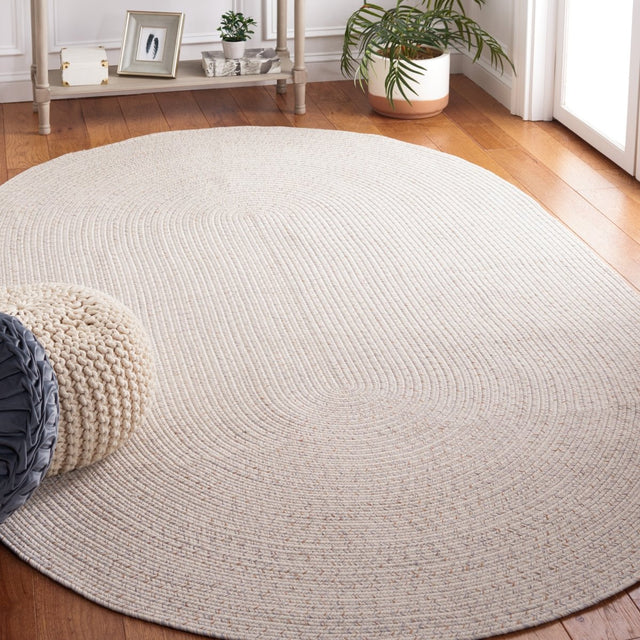 Safavieh Braided Bra201A Ivory/Light Grey Rug.