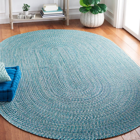 Safavieh Braided Bra201K Teal/Green Rug.