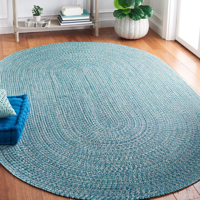 Safavieh Braided Bra201K Teal/Green Rug.