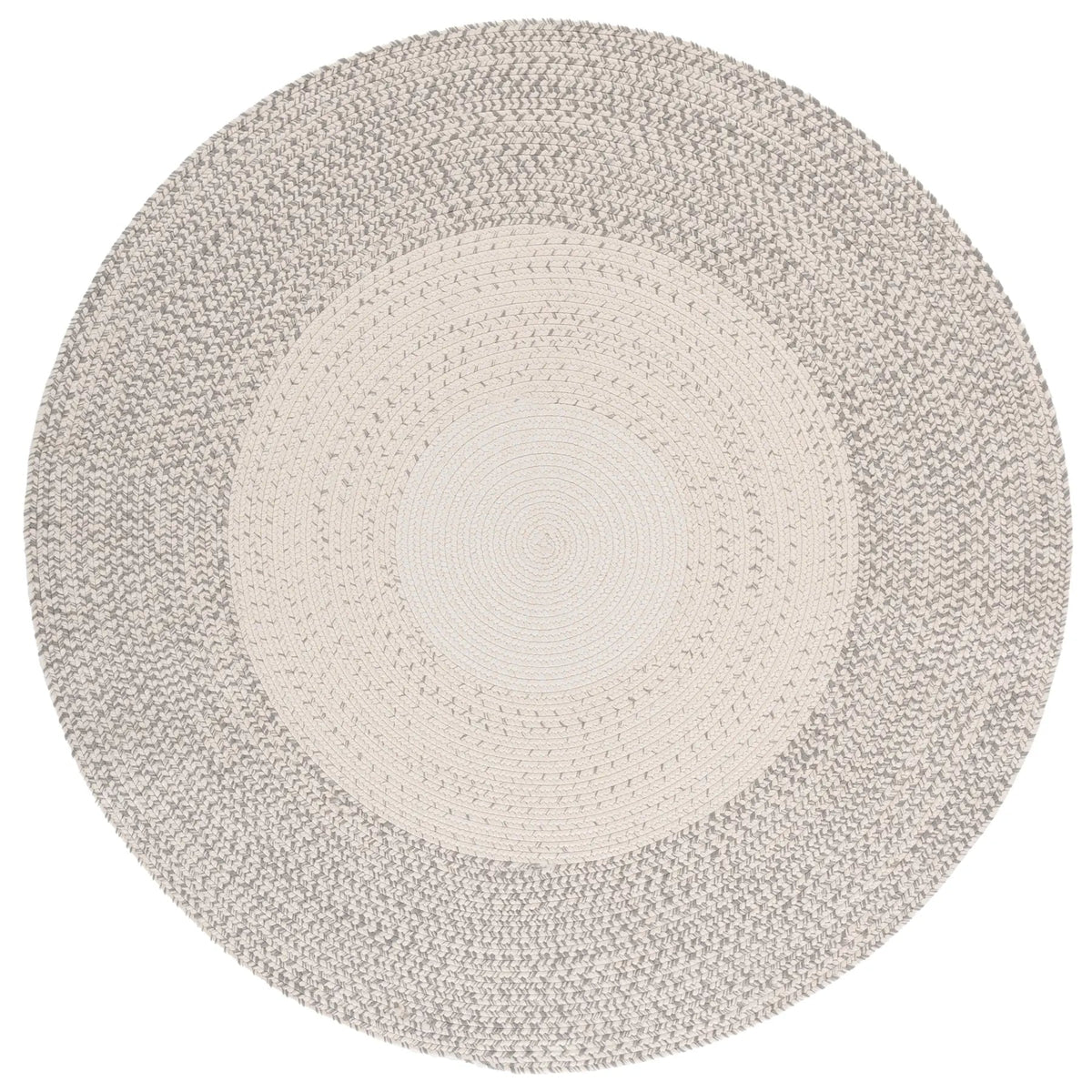 Safavieh Braided 5'-0" x 5'-0" Rug in Ivory / Grey