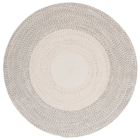 Safavieh Braided 5'-0" x 5'-0" Rug in Ivory / Grey