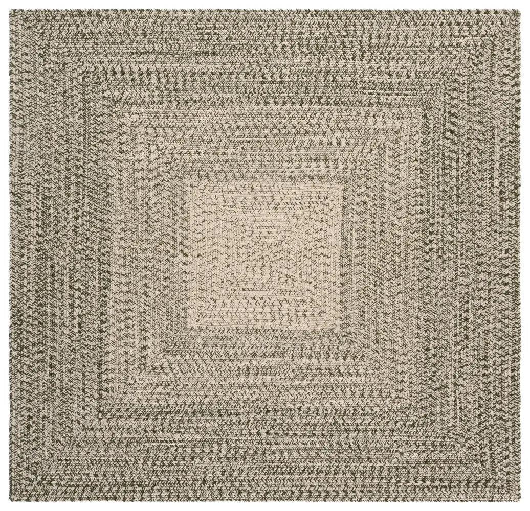 Safavieh Braided 5'-0" x 5'-0" Rug in Beige / Green