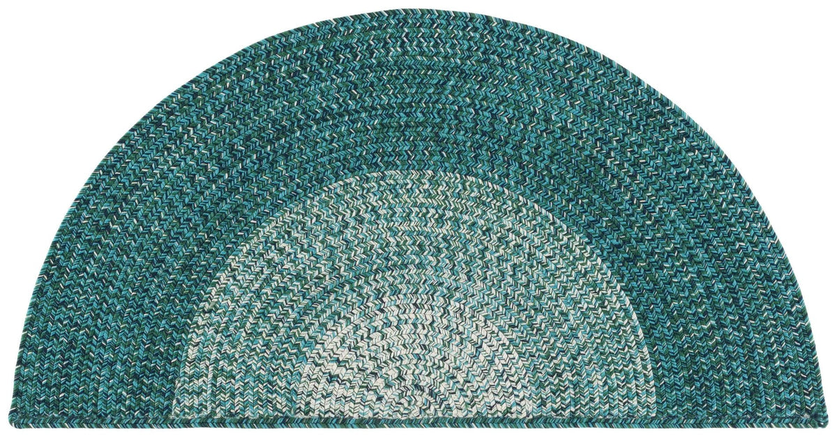Safavieh Braided 2'-0" x 4'-0" Rug in Ivory / Turquoise