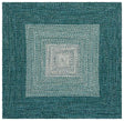 Safavieh Braided 5'-0" x 5'-0" Rug in Ivory / Turquoise