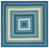 Safavieh Braided Bra230J Aqua/Green Rug.