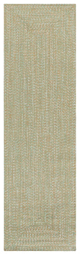 Safavieh Braided 2'-3" x 8'-0" Rug in Light Green / Sage