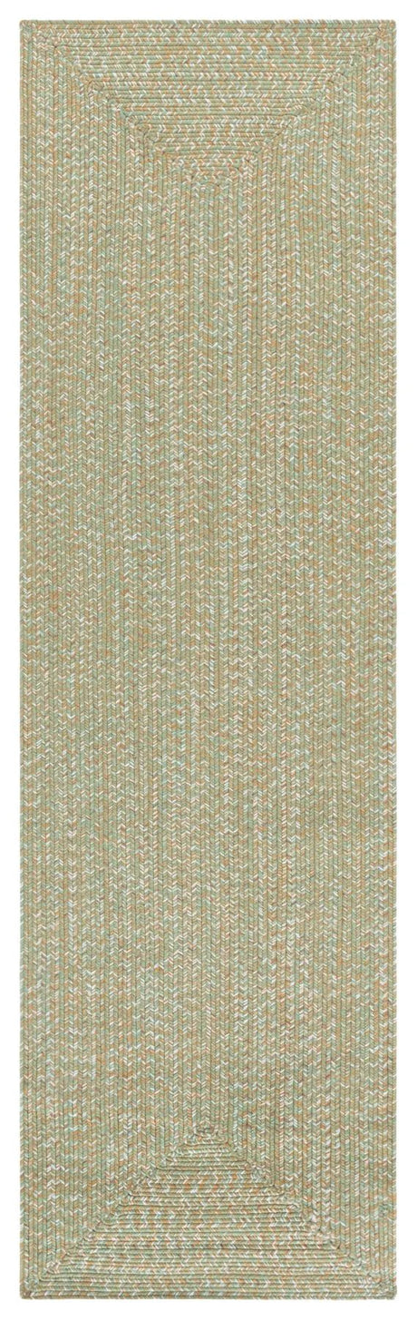Safavieh Braided 2'-3" x 8'-0" Rug in Light Green / Sage