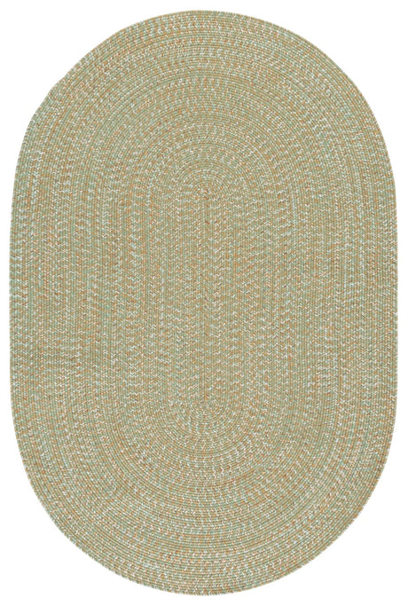 Safavieh Braided 4'-0" x 6'-0" Rug in Light Green / Sage