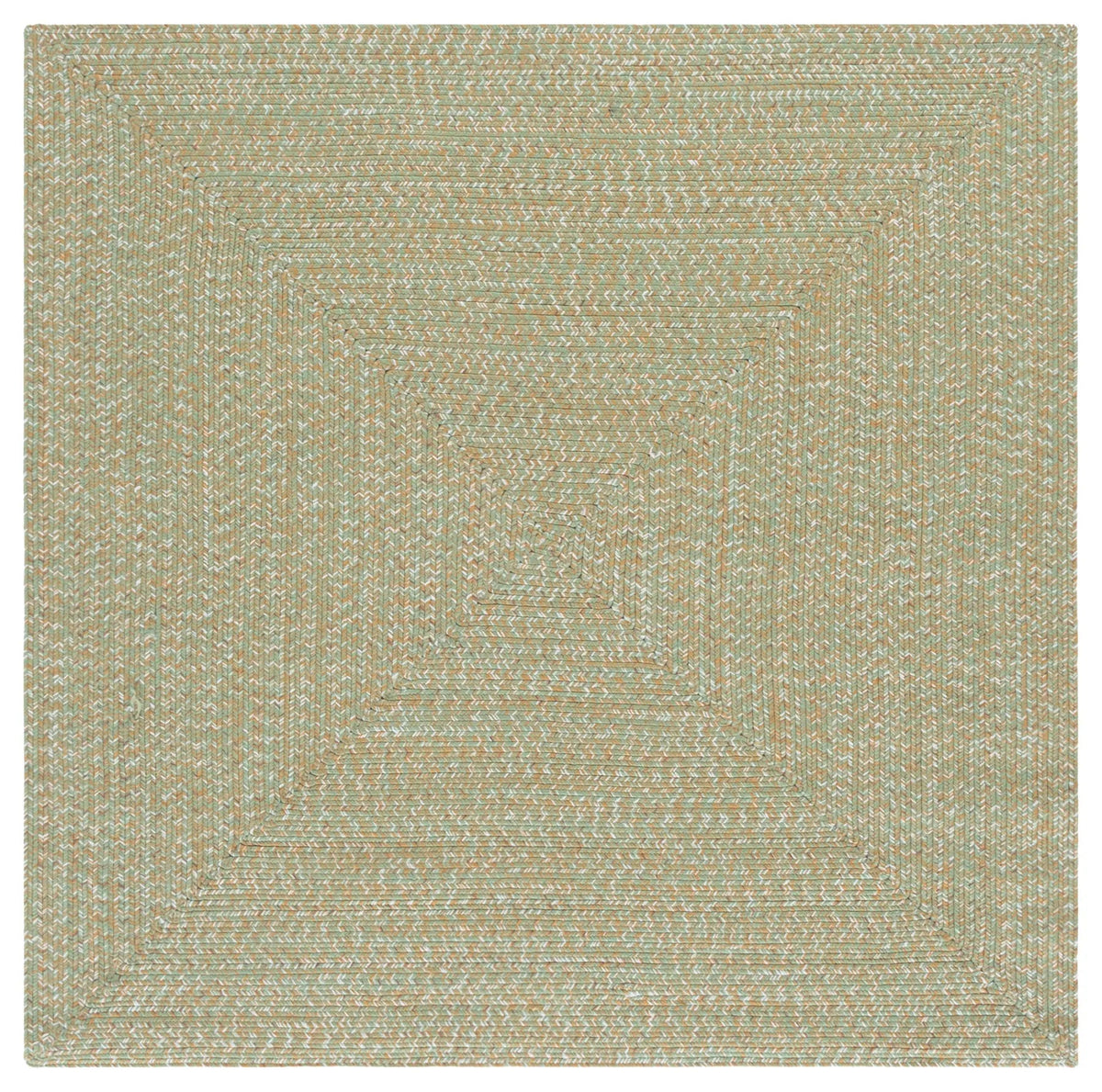 Safavieh Braided 5'-0" x 5'-0" Rug in Light Green / Sage