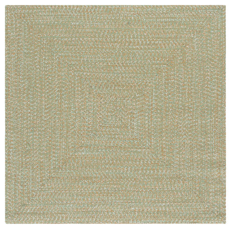 Safavieh Braided 5'-0" x 5'-0" Rug in Light Green / Sage