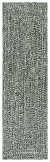 Safavieh Braided 2'-3" x 8'-0" Rug in Dark Green