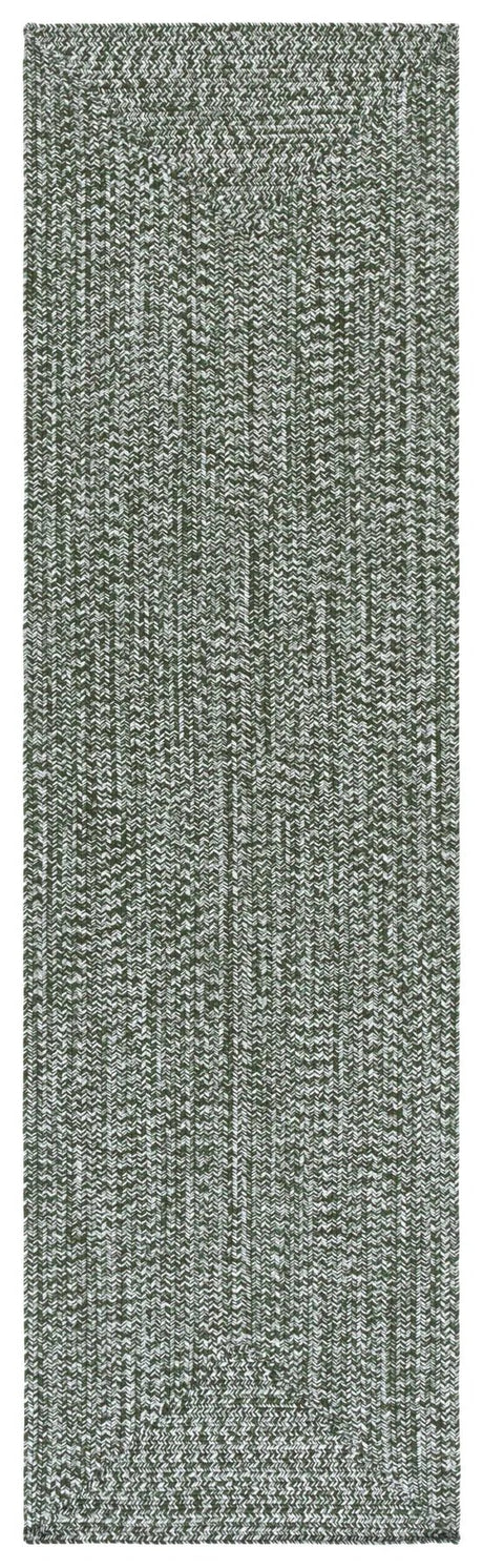Safavieh Braided 2'-3" x 8'-0" Rug in Dark Green