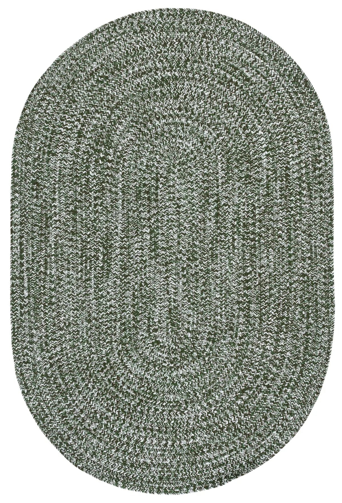 Safavieh Braided 4'-0" x 6'-0" Rug in Dark Green