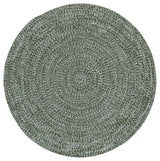 Safavieh Braided 5'-0" x 5'-0" Rug in Dark Green