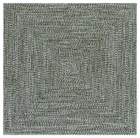 Safavieh Braided 5'-0" x 5'-0" Rug in Dark Green