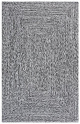 Safavieh Braided 4'-0" x 6'-0" Rug in Black / Ivory