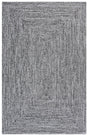 Safavieh Braided 4'-0" x 6'-0" Rug in Black / Ivory